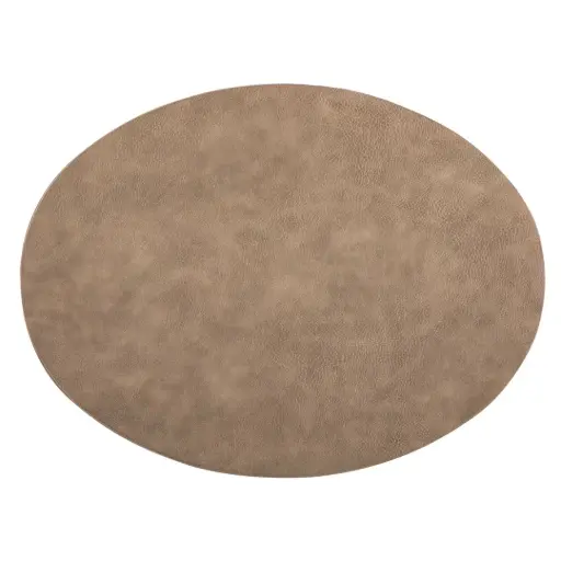 [180245-TT] Troja Oval Placemat Taupe 13x18in