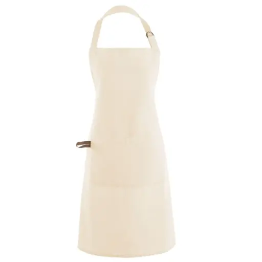 [180250-TT] Myrna Chef's Apron Ivory