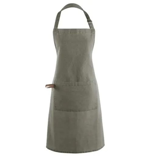 [180251-TT] Myrna Chef's Apron Olive Green
