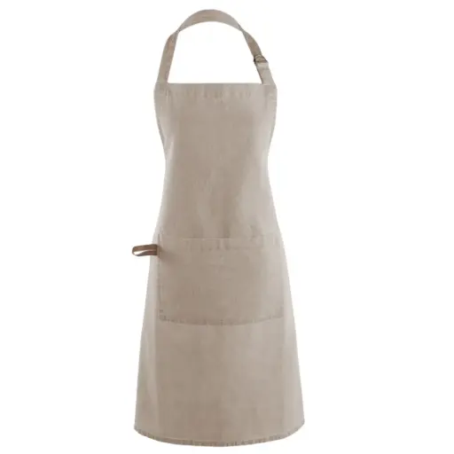[180252-TT] Myrna Chef's Apron Taupe