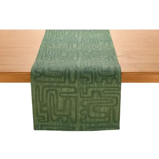 [180427-TT] Island Canopy Table Runner Green