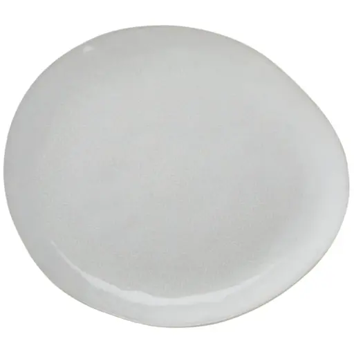 [180434-TT] Margo Oval Platter White 13.5x8in