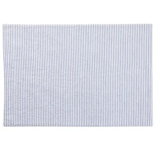 [180439-TT] Seersucker Placemat Navy