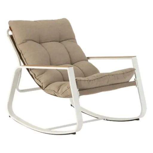 [180498-TT] Felinio Rocking Chair Taupe