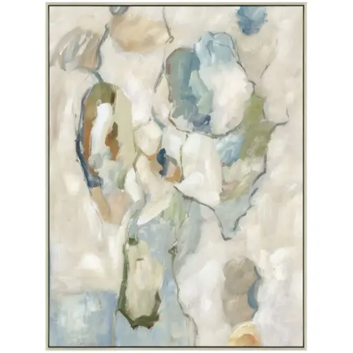 [180526-TT] Aqua Dreamscape II Framed Canvas 30x40in