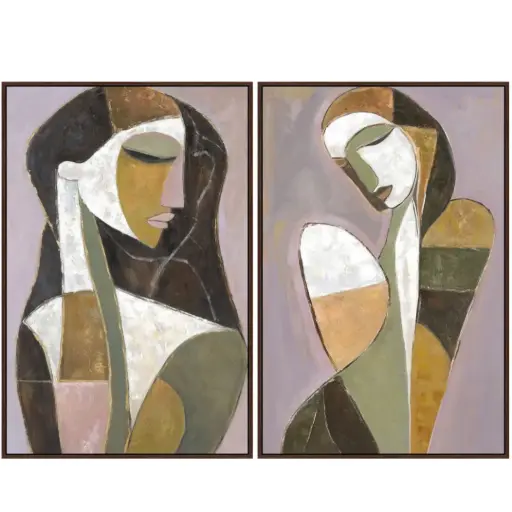 [180533-TT] Tranquil Interlude Framed Canvas 2pc 24x36in