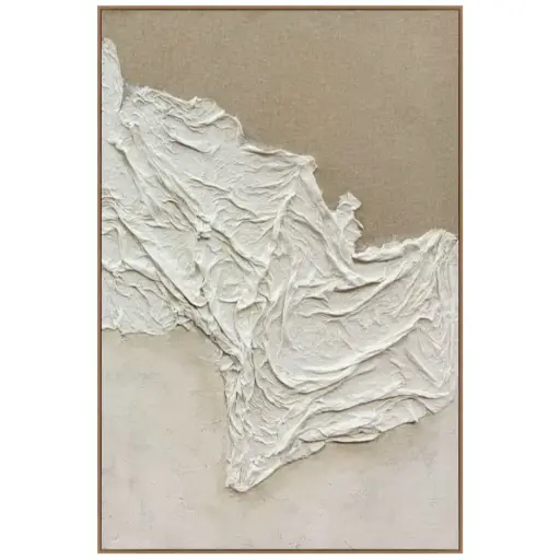 [180562-TT] Organic Drift Textured Framed Canvas 40x60in 