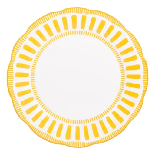 [180776-TT] Napoli Yellow Dinner Plate