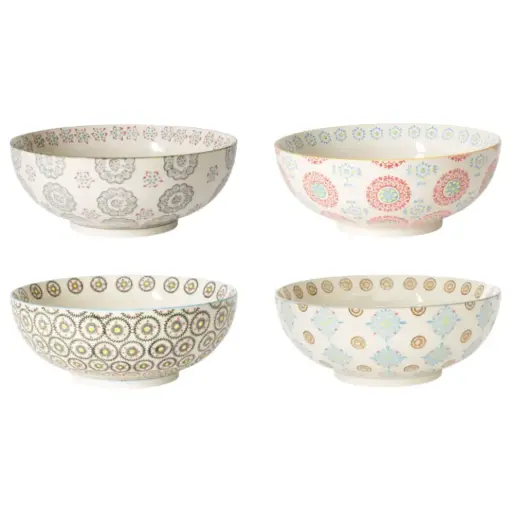 [180785-TT] Bohemian Salad Bowl Assorted 1pc