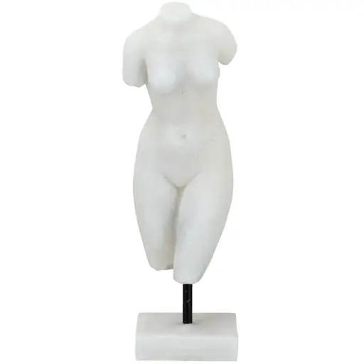 [180869-TT] Nude Female Bust on Stand 14.5in