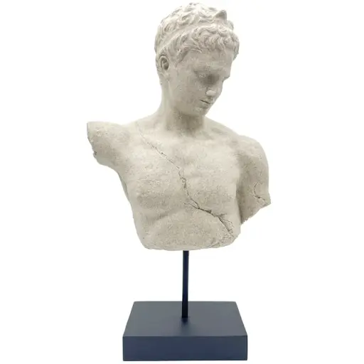 [180890-TT] Male Bust on Stand 21.5in