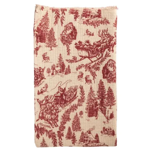 [180940-TT] Toile Throw Red 60x50in