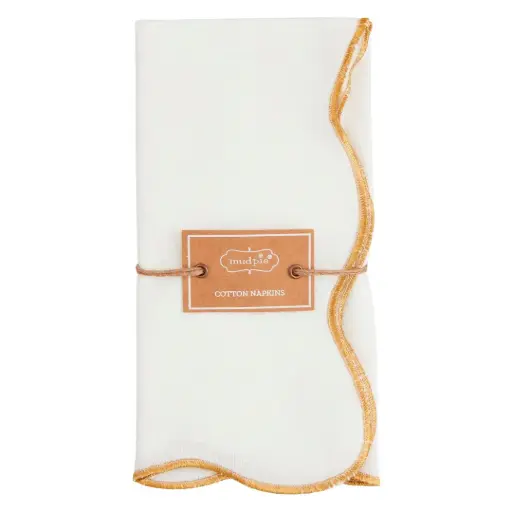 [180970-TT] Scallop Napkin Gold