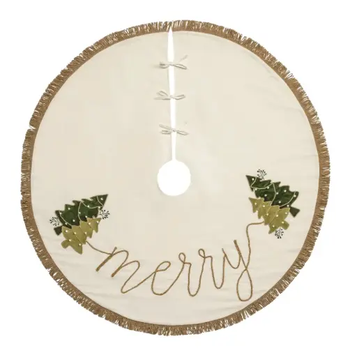 [180979-TT] Merry Tree Skirt 54in