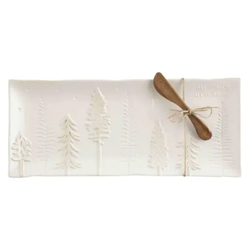 [181004-TT] White Christmas Hostess Set 6x15in 2pc