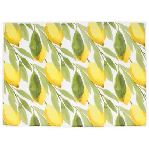 [181026-TT] Lemon Print Drying Mat 2pc