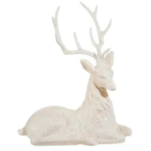 [181092-TT] Glitter Deer White 9in