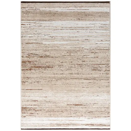 [181116-TT] Locke Beige Brown Lines Rug 5.3×7.7ft