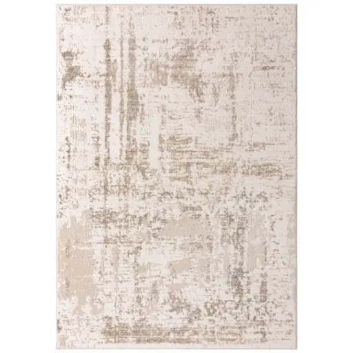 [181124-TT] Grey Beige Abstract Rug 3×7ft