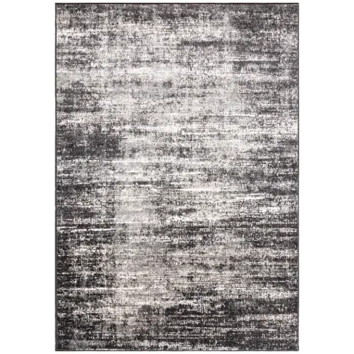 [181128-TT] Grey Charcoal Abstract Rug 5.3×7.7ft
