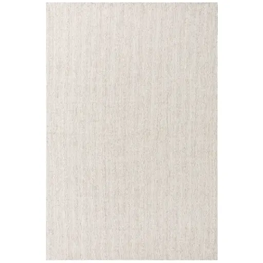 [181133-TT] Frame Ivory Taupe Lines Rug 5.3×7.7ft