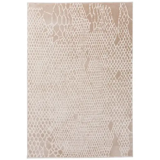 [181160-TT] Panorama Netting Beige Ivory Rug 5.3×7.7ft