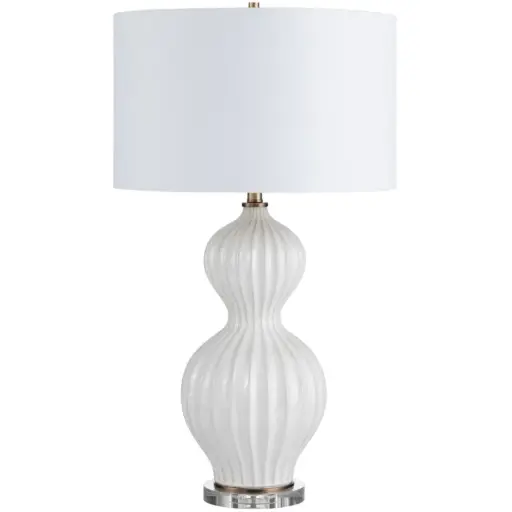 [181308-TT] Calabash White Table Lamp 32in