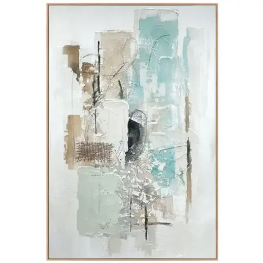 [181318-TT] Whispers of Earth Framed Canvas Art 32x48in