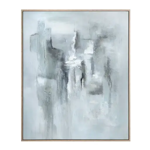 [181322-TT] Echoes in Mist Framed Canvas Art 51.6x61.6in