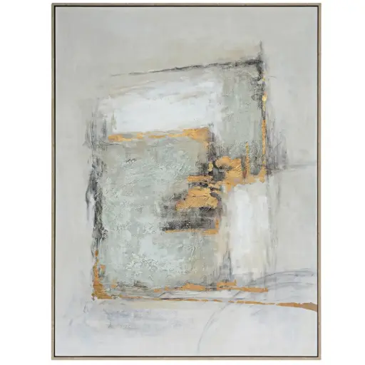 [181323-TT] Veiled Light Framed Canvas Art 48x64in