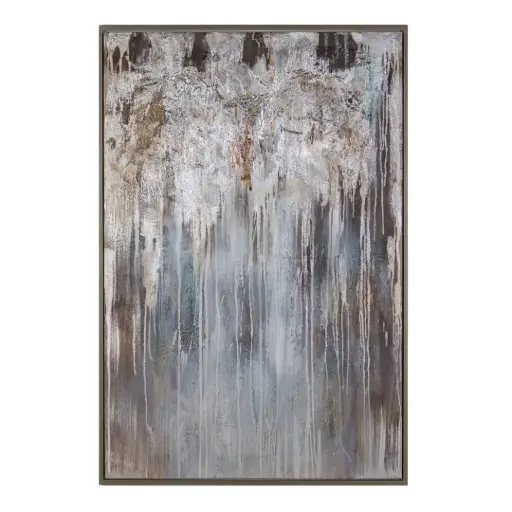 [181324-TT] Celestial Bloom Framed Canvas Art 40x 60in