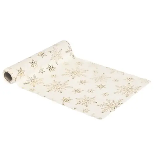 [181377-TT] Glittery Velvet Fabric Roll White 1x10ft