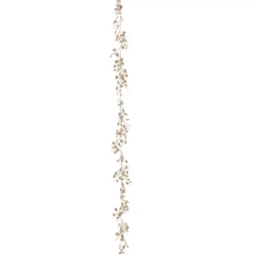 [181378-TT] Decorative Garland with Small Leaves Gold 6ft