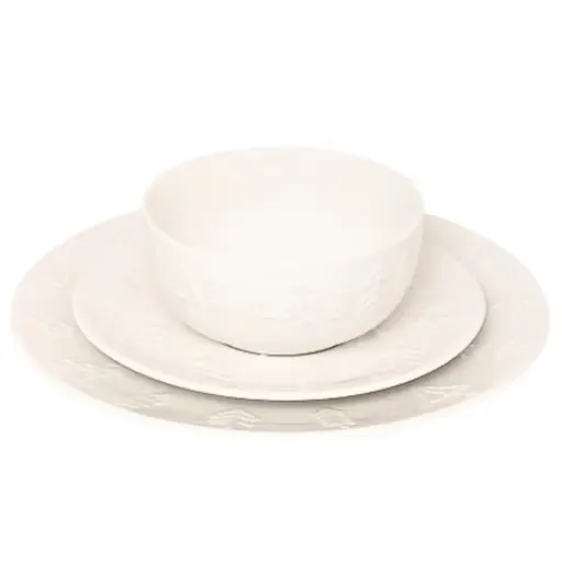 [181409-TT] Christmas Tree Dinnerware Set 18pc