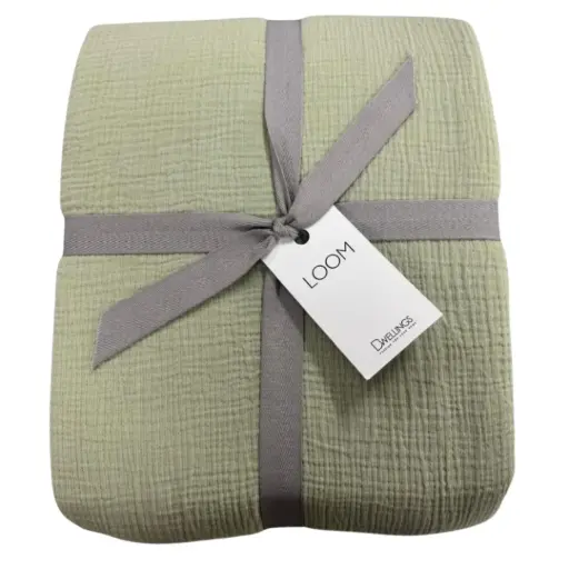 [181578-TT] Loom Queen Duvet Set Sage 