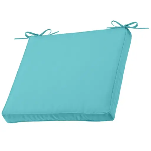 [181672-TT] Hawaii Outdoor Chair Pad Aqua 16x16in