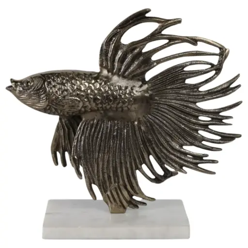 [182185-TT] Accomac Fish Statuary 10in