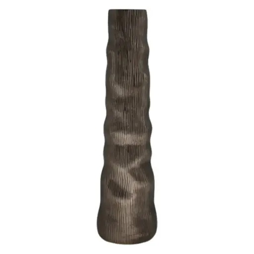 [182188-TT] Sitka Metal Vase Bronze 27in