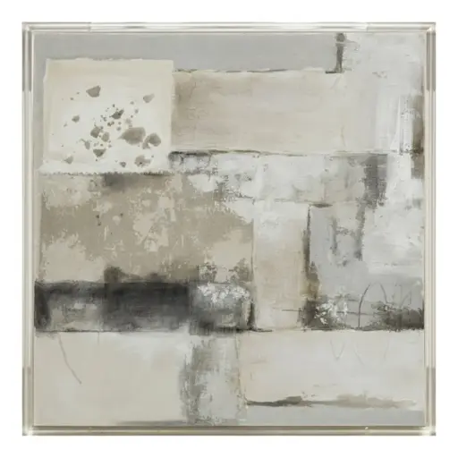 [182190-TT] Lynton Handpainted Canvas Art Acrylic Frame 40in