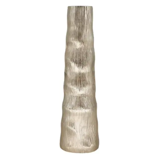 [182206-TT] Sitka Metal Vase Gold 23in