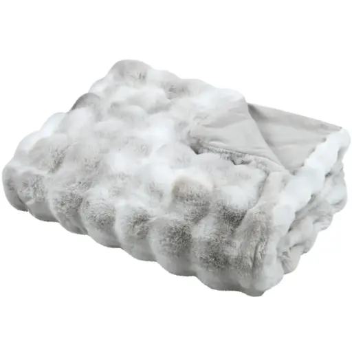 [182238-TT] Nebraska Bed Throw Pearl 71x87in