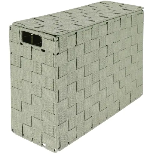 [182360-TT] Braided Toilet Paper Reserve Sage 10x14in