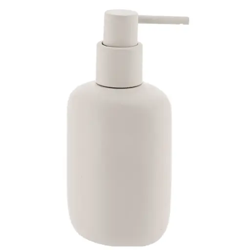 [182392-TT] Sleek Oval Soap Dispenser Ivory