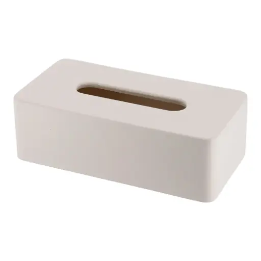 [182393-TT] Sleek Oval Tissue Cover Ivory