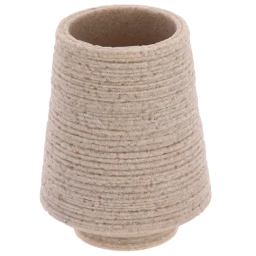[182407-TT] Stone Look Resin Tumbler Beige