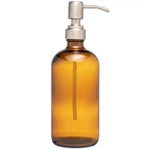 [182622-TT] Glass Soap Dispenser Tinted 16oz