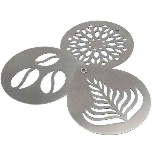 [182694-TT] Stainless Steel Coffee Stencil
