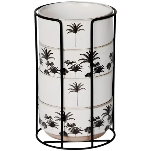 [182748-TT] Palm Bowl Set 4pc