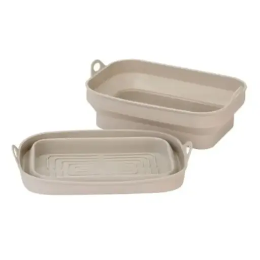 [182654-TT] Collapsible Silicone Air Fryer Liner 2pc