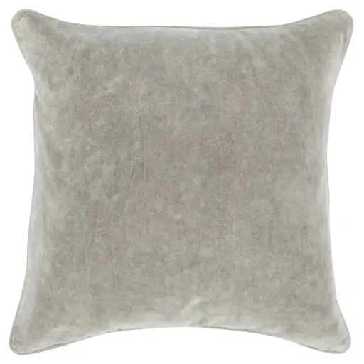 [182825-TT] SLD Heirloom Velvet Pillow Silver 22in